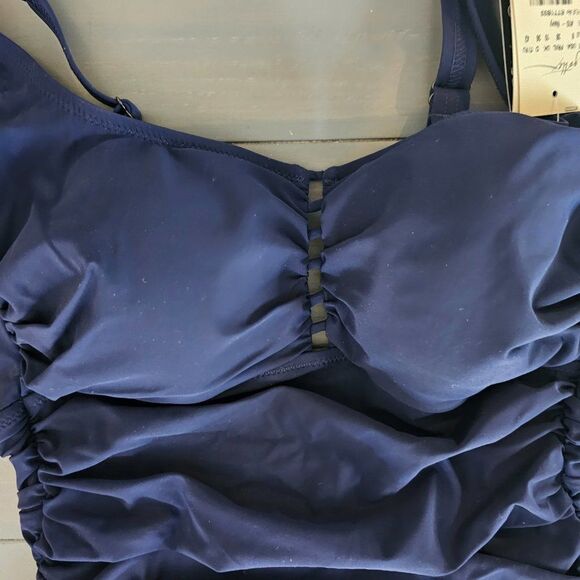 Profile by Gottex Womens Standard Keyhole Scoop Neck Tankini Top Swimsuit Size 8 - Picture 5 of 11